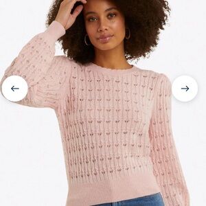 Draper James pontelle puff sleeve sweater